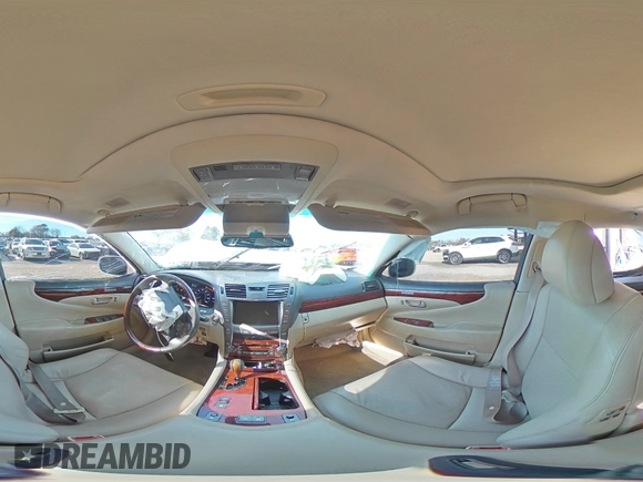 2009 Lexus LS 460 with VIN JTHBL46F995086717, listed as a Copart auction lot 50506665 with 98,362 mi miles and Salvage title. Bid and sale history available at DreamBid. Image 12.