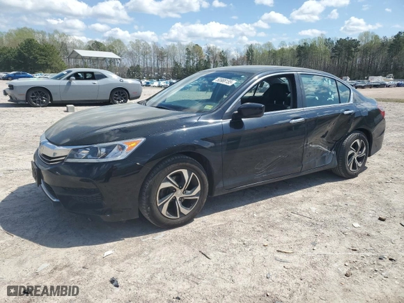 2016 Honda Accord Sedan LX with VIN 1HGCR2F38GA070514, listed as a Copart auction lot 50988155 with 110,184 mi miles and Salvage Title. Bid and sale history available at carsss.com. Image 1.