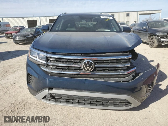 2021 Volkswagen Atlas SE with VIN 1V2WE2CA2MC220948, listed as a Copart auction lot 47285295 with 106,664 mi miles and Salvage title. Bid and sale history available at DreamBid. Image 5.