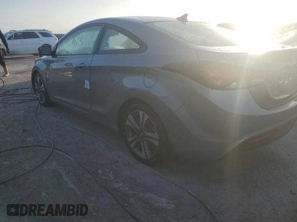 2014 Hyundai Elantra Coupe with VIN KMHDH6AH5EU029555, listed as a Copart auction lot 76020674 with 0 mi miles and Salvage Title. Bid and sale history available at carsss.com. Image 2.