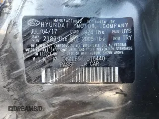 2018 Hyundai Elantra SEL z VIN KMHD84LF9JU518440, wystawiony jako Copart lot #53699415 z przebiegiem Nie podano mil oraz Szkoda całkowita • Salvage title. Historia ofert i sprzedaży dostępna na DreamBid. Obrazek 12.