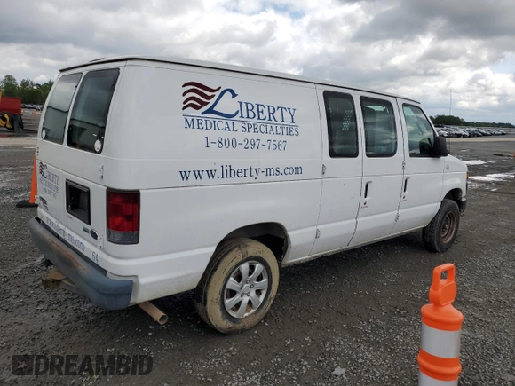 2013 Ford Econoline Cargo Commercial with VIN 1FTNE1EW8DDA73559, listed as a Copart auction lot 52942975 with 288,790 mi miles and Clean title. Bid and sale history available at DreamBid. Image 3.