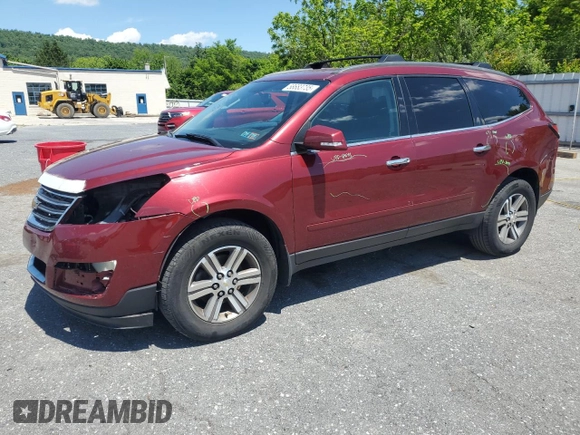 2015 Chevrolet Traverse LT with VIN 1GNKVGKD6FJ319271, listed as a Copart auction lot 58683735 with 106,573 mi miles and Salvage title. Bid and sale history available at DreamBid. Image 1.