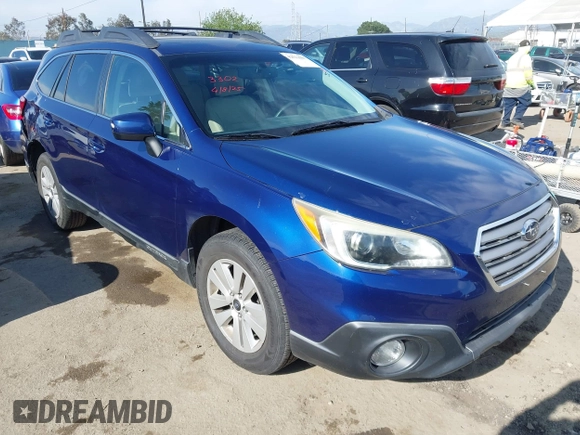 2015 Subaru Outback Premium with VIN 4S4BSBDC2F3290862, listed as a IAAI auction lot 42011007 with 152,628 mi miles and . Bid and sale history available at DreamBid. Image 1.