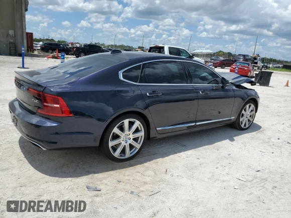 2019 Volvo S90 Inscription with VIN LVYA22ML5KP088626, listed as a Copart auction lot 62844723 with 40,001 mi miles. Bid and sale history available at carsss.com. Image 3.