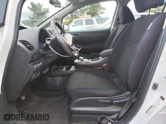 2015 Nissan LEAF SV with VIN 1N4AZ0CPXFC321799, listed as a Copart auction lot 35754823 with 55,371 mi miles. Bid and sale history available at carsss.com. Image 7.