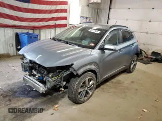 2018 Hyundai Kona Ultimate with VIN KM8K5CA5XJU168983, listed as a Copart auction lot 41512405 with 34,650 mi miles and Salvage Title. Bid and sale history available at carsss.com. Image 1.