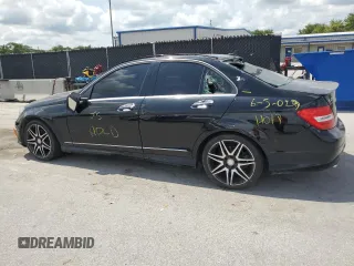 2014 Mercedes-Benz C 250 Sport with VIN WDDGF4HB5EG240448, listed as a Copart auction lot 61107925 with 105,651 mi miles and Clean title. Bid and sale history available at DreamBid. Image 2.