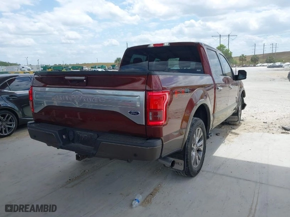2017 Ford F-150 XL with VIN 1FTEW1EG5HFA48487, listed as a IAAI auction lot 41913934 with 92,620 mi miles. Bid and sale history available at carsss.com. Image 4.