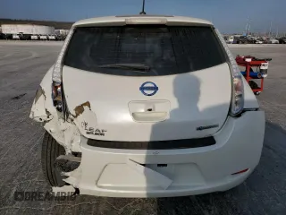 2015 Nissan LEAF SV with VIN 1N4AZ0CP2FC305774, listed as a Copart auction lot 50722495 with 64,142 mi miles and Salvage Title. Bid and sale history available at carsss.com. Image 6.