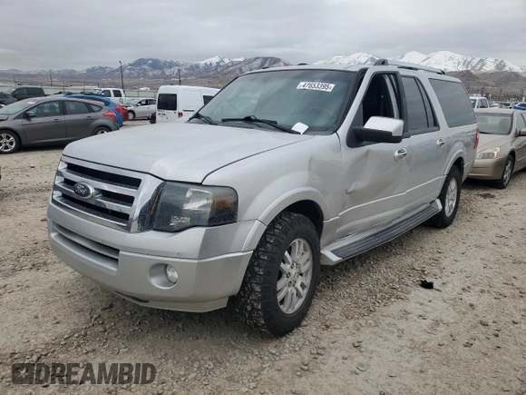 2014 Ford Expedition Max Limited with VIN 1FMJK1K59EEF57198, listed as a Copart auction lot 47653395 with 159,945 mi miles and Salvage title. Bid and sale history available at DreamBid. Image 1.