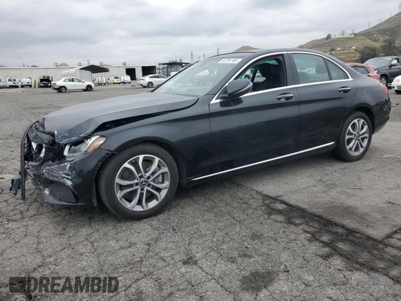 2018 Mercedes-Benz C with VIN WDDWF4JB9JR389174, listed as a Copart auction lot 55752745 with 53,332 mi miles and Clean Title. Bid and sale history available at DreamBid. Image 1.