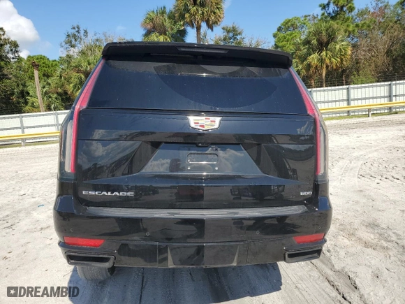 2023 Cadillac Escalade 4WD Sport with VIN 1GYS4FKLXPR110240, listed as a Copart auction lot 76880464 with 48,226 mi miles and Non Repairable. Bid and sale history available at carsss.com. Image 6.