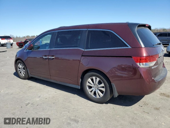 2017 Honda Odyssey EX-L with VIN 5FNRL5H66HB006354, listed as a Copart auction lot 49682455 with 250,935 mi miles and Salvage Title. Bid and sale history available at DreamBid. Image 2.