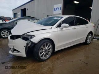 2017 Ford Fusion Titanium with VIN 3FA6P0K99HR393838, listed as a Copart auction lot 46489415 with 54,055 mi miles and Salvage Title. Bid and sale history available at carsss.com. Image 1.