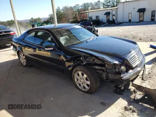 2001 Mercedes-Benz CLK 320/430 with VIN WDBLJ65G11F172991, listed as a Copart auction lot 82368104 with 138,194 mi miles and Salvage Title. Bid and sale history available at DreamBid. Image 4.