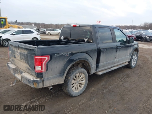 2016 Ford F-150 XLT with VIN 1FTEW1EP6GFC38944, listed as a IAAI auction lot 41793921 with 163,884 mi miles. Bid and sale history available at carsss.com. Image 4.