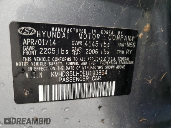 2014 Hyundai Elantra GT with VIN KMHD35LH0EU193804, listed as a Copart auction lot 73141344 with 171,250 mi miles and Clean Title. Bid and sale history available at carsss.com. Image 12.