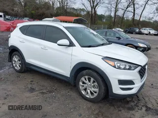 2021 Hyundai Tucson Value with VIN KM8J33A49MU304579, listed as a IAAI auction lot 41574784 with 54,904 mi miles. Bid and sale history available at carsss.com. Image 1.