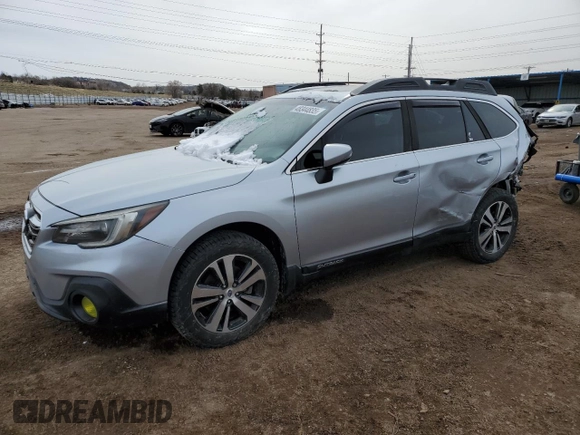 2018 Subaru Outback Limited with VIN 4S4BSENC4J3231501, listed as a Copart auction lot 48344835 with 77,017 mi miles and Salvage title. Bid and sale history available at DreamBid. Image 1.