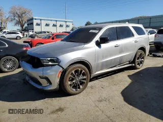 2021 Dodge Durango GT Plus with VIN 1C4RDJDG7MC641711, listed as a Copart auction lot 46421545 with 122,845 mi miles and Salvage title. Bid and sale history available at DreamBid. Image 1.