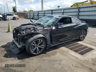 2021 Infiniti Q60 Luxe with VIN JN1EV7KK9MM410263, listed as a Copart auction lot 61547105 with 53,082 mi miles and Non repairable. Bid and sale history available at DreamBid. Image 1.