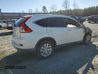 2015 Honda CR-V EX-L with VIN 5J6RM3H79FL007061, listed as a Copart auction lot 46075855 with Not Provided miles and Salvage Title. Bid and sale history available at carsss.com. Image 3.