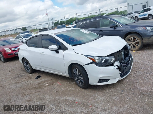 2021 Nissan Versa SV with VIN 3N1CN8EV0ML867668, listed as a IAAI auction lot 42315666 with 73,024 mi miles and . Bid and sale history available at DreamBid. Image 1.