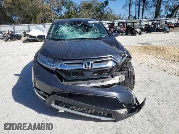 2017 Honda CR-V Touring with VIN 5J6RW1H96HL011555, listed as a Copart auction lot 47476145 with 74,087 mi miles and Salvage Title. Bid and sale history available at carsss.com. Image 5.