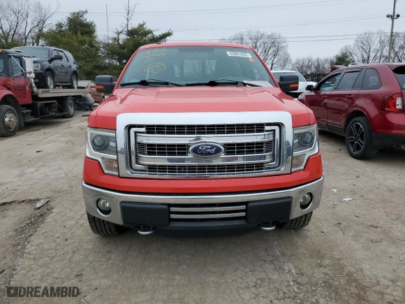 2014 Ford F-150 XL with VIN 1FTFW1EFXEFB66509, listed as a Copart auction lot 43991635 with 124,741 mi miles and Salvage Title. Bid and sale history available at carsss.com. Image 5.