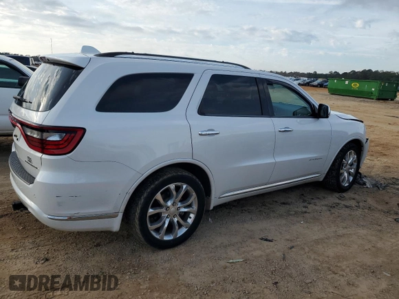 2018 Dodge Durango Citadel with VIN 1C4SDHET0JC247873, listed as a Copart auction lot 42556925 with 108,487 mi miles and Salvage title. Bid and sale history available at DreamBid. Image 3.