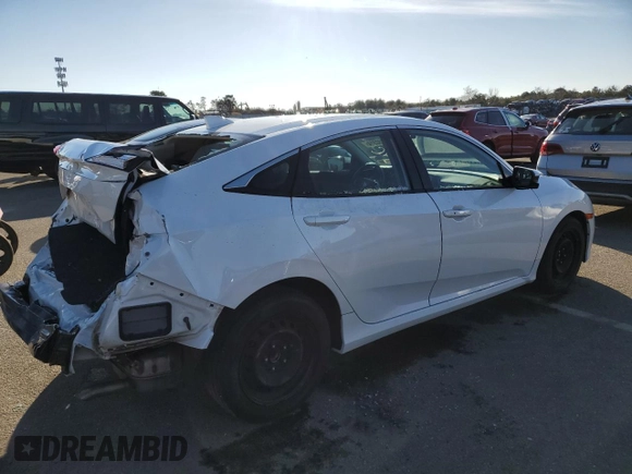 2018 Honda Civic EX with VIN 19XFC2F77JE207737, listed as a Copart auction lot 51356395 with 36,574 mi miles and Non Repairable. Bid and sale history available at DreamBid. Image 3.