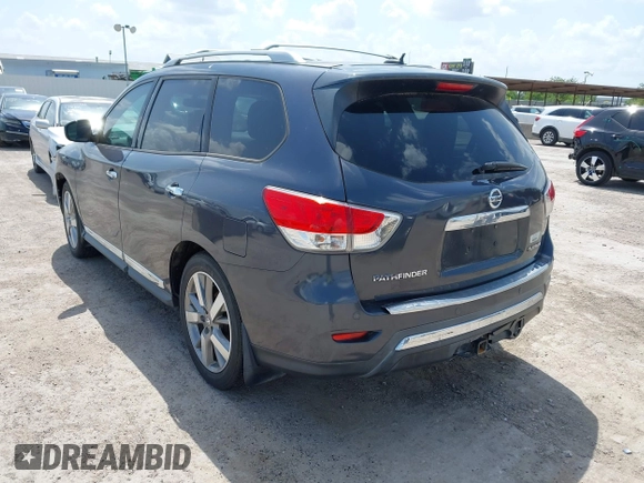 2014 Nissan Pathfinder SL z VIN 5N1AR2MN7EC607770, wystawiony jako IAAI lot #42557588 z przebiegiem 151 672 mil mil oraz . Historia ofert i sprzedaży dostępna na DreamBid. Obrazek 3.