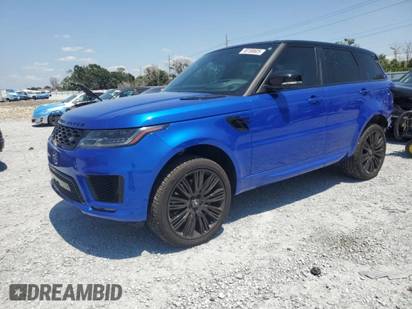 2019 Land Rover Range Rover Sport Dynamic z VIN SALWR2RE0KA848234, wystawiony jako Copart lot #58198605 z przebiegiem 86 445 mil mil oraz Szkoda całkowita • Salvage title. Historia ofert i sprzedaży dostępna na DreamBid. Obrazek 1.