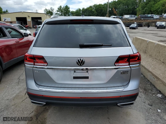 2023 Volkswagen Atlas 2.0T SEL with VIN 1V2BP2CA9PC501013, listed as a Copart auction lot 59059693 with 6,402 mi miles. Bid and sale history available at carsss.com. Image 6.