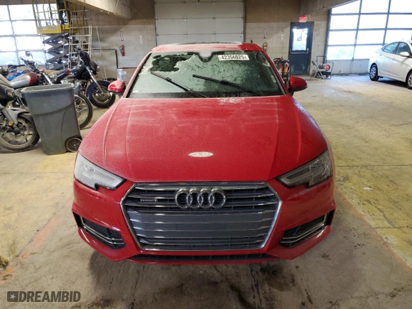2017 Audi A4 Premium Plus with VIN WAUENAF42HN064530, listed as a Copart auction lot 42356025 with 72,892 mi miles and Salvage Title. Bid and sale history available at carsss.com. Image 5.
