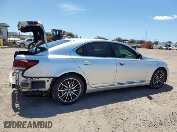 2014 Lexus LS 460 z VIN JTHBL5EF1E5130713, wystawiony jako Copart lot #52404315 z przebiegiem 56 575 mil mil oraz Szkoda całkowita • Salvage title. Historia ofert i sprzedaży dostępna na DreamBid. Obrazek 3.