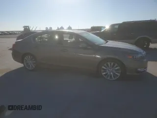 2015 Acura RLX Tech Pkg with VIN JH4KC1F52FC001004, listed as a Copart auction lot 48388385 with 248,635 mi miles and Salvage Title. Bid and sale history available at carsss.com. Image 4.