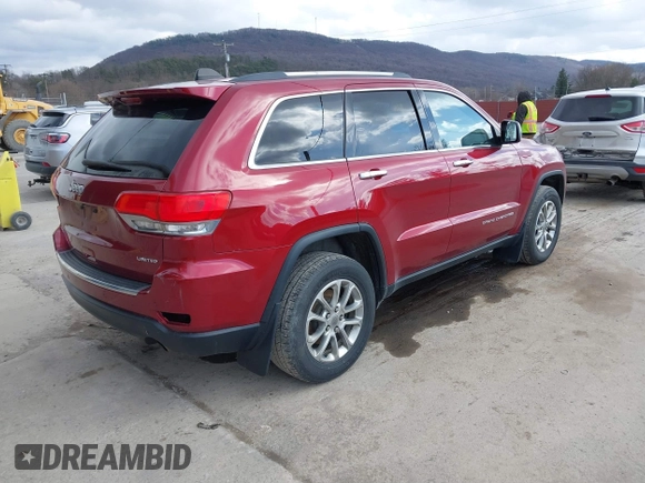 2015 Jeep Grand Cherokee Limited with VIN 1C4RJFBG3FC159426, listed as a IAAI auction lot 41848001 with 135,311 mi miles. Bid and sale history available at carsss.com. Image 4.