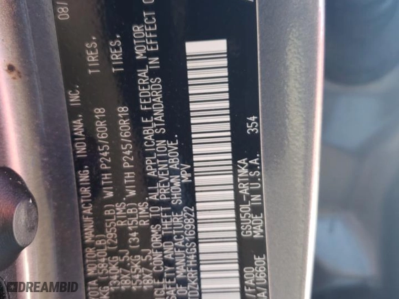 2016 Toyota Highlander LE Plus with VIN 5TDZKRFH4GS169822, listed as a Copart auction lot 46522705 with 141,374 mi miles and Salvage Title. Bid and sale history available at carsss.com. Image 13.