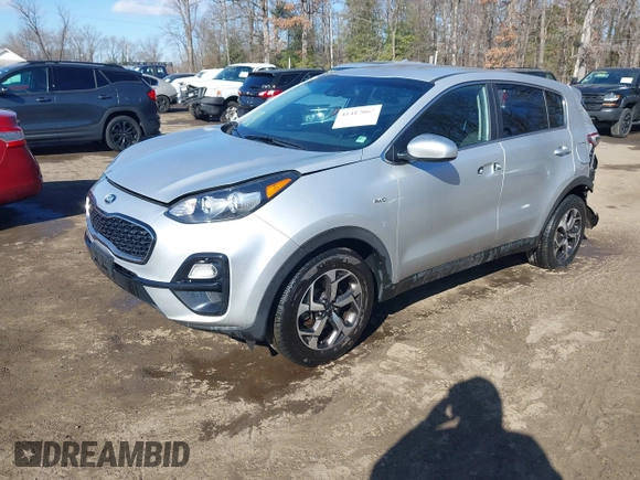 2020 Kia Sportage LX with VIN KNDPMCAC0L7731701, listed as a IAAI auction lot 41417062 with 63,266 mi miles. Bid and sale history available at carsss.com. Image 17.