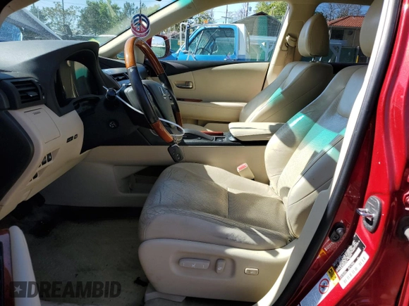 2012 Lexus RX 450h with VIN JTJBC1BA6C2429676, listed as a Copart auction lot 57456675 with 129,737 mi miles and Salvage title. Bid and sale history available at DreamBid. Image 7.