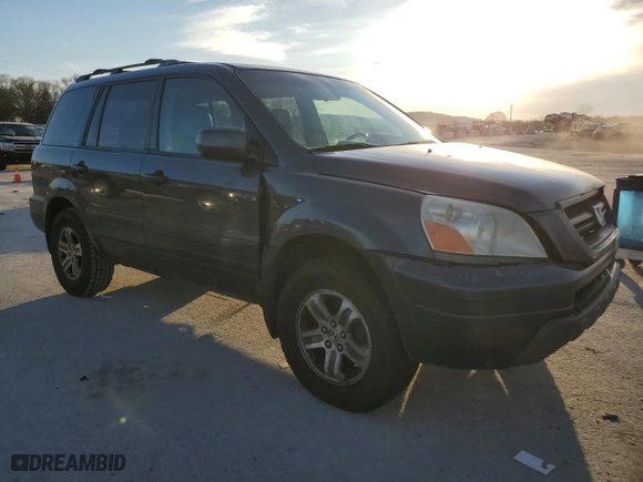2003 Honda Pilot EX with VIN 2HKYF18643H542127, listed as a Copart auction lot 46753805 with 313,415 mi miles and Salvage Title. Bid and sale history available at carsss.com. Image 4.