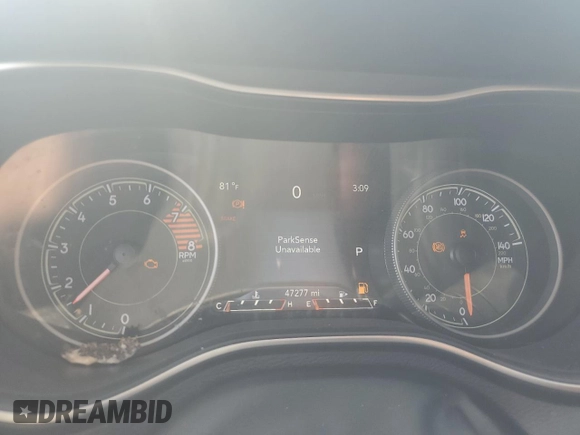 2019 Jeep Cherokee Limited with VIN 1C4PJMDX0KD307268, listed as a Copart auction lot 55044554 with 47,277 mi miles and Salvage Title. Bid and sale history available at carsss.com. Image 9.
