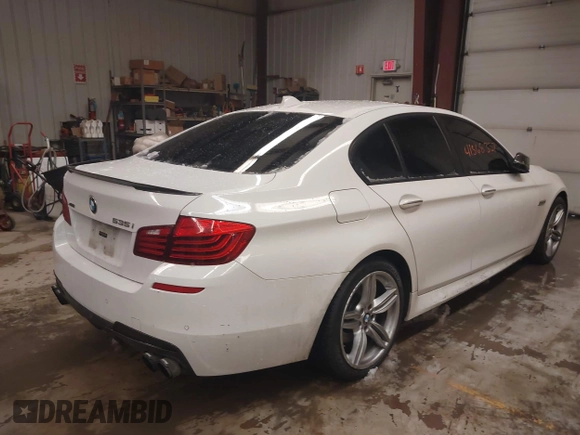 2014 BMW 5 Series 535i xDrive with VIN WBA5B3C53ED292653, listed as a IAAI auction lot 41568357 with 180,608 mi miles and . Bid and sale history available at carsss.com. Image 4.