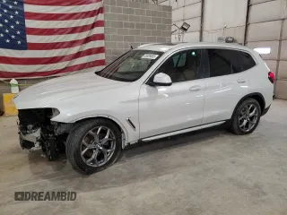 2023 BMW X3 xDrive30i with VIN 5UX53DP04P9R53681, listed as a Copart auction lot 49039085 with 20,855 mi miles and Salvage Title. Bid and sale history available at carsss.com. Image 1.