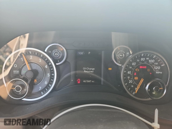 2019 Ram 1500 Tradesman with VIN 1C6SRFNT2KN651311, listed as a Copart auction lot 63605625 with 461,847 mi miles and Salvage title. Bid and sale history available at DreamBid. Image 9.