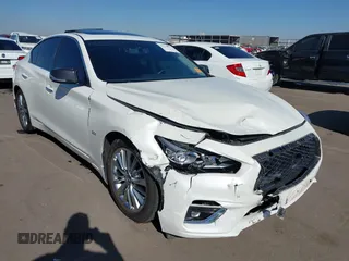2019 Infiniti Q50 3.0t LUXE with VIN JN1EV7AP5KM514713, listed as a IAAI auction lot 41528021 with 90,306 mi miles. Bid and sale history available at carsss.com. Image 6.