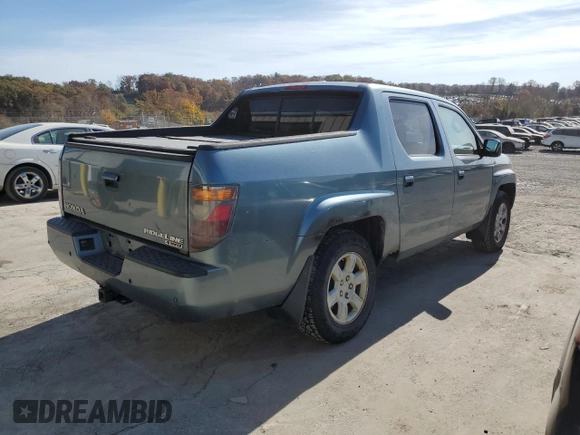 2006 Honda Ridgeline RTL with VIN 2HJYK165X6H517408, listed as a Copart auction lot 78249584 with 216,956 mi miles and Clean Title. Bid and sale history available at carsss.com. Image 3.