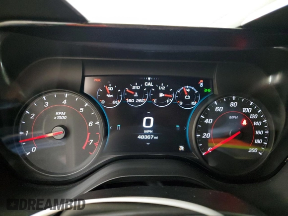 2017 Chevrolet Camaro 1SS with VIN 1G1FE1R78H0182598, listed as a Copart auction lot 50008445 with 48,367 mi miles and Salvage title. Bid and sale history available at DreamBid. Image 9.